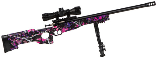 Crickett Precision 22 LR, 16" Barrel, "Muddy Girl" Stock, Blued