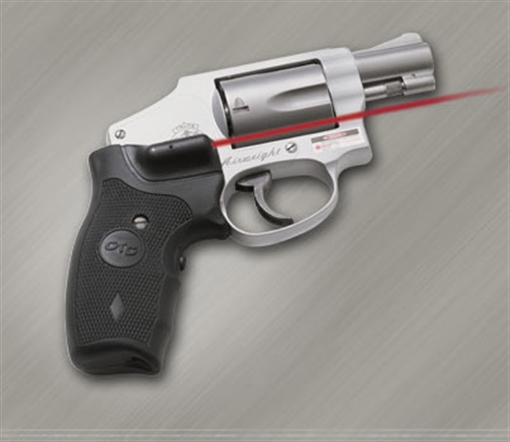 Crimson Trace Corporation Hi-Brite LaserGrip, Fits S&W J Round Butt, Rubber Wraparound 01-1150 011150