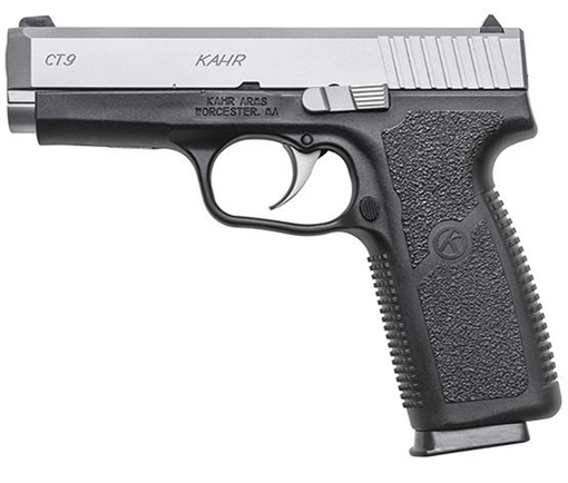 Kahr Arms CT9 9mm Luger 8+1 4" Barrel, Black Polymer Frame, Serrated Matte Stainless Steel Slide, Textured Polymer Grip & Front Night Sight CT9093N
