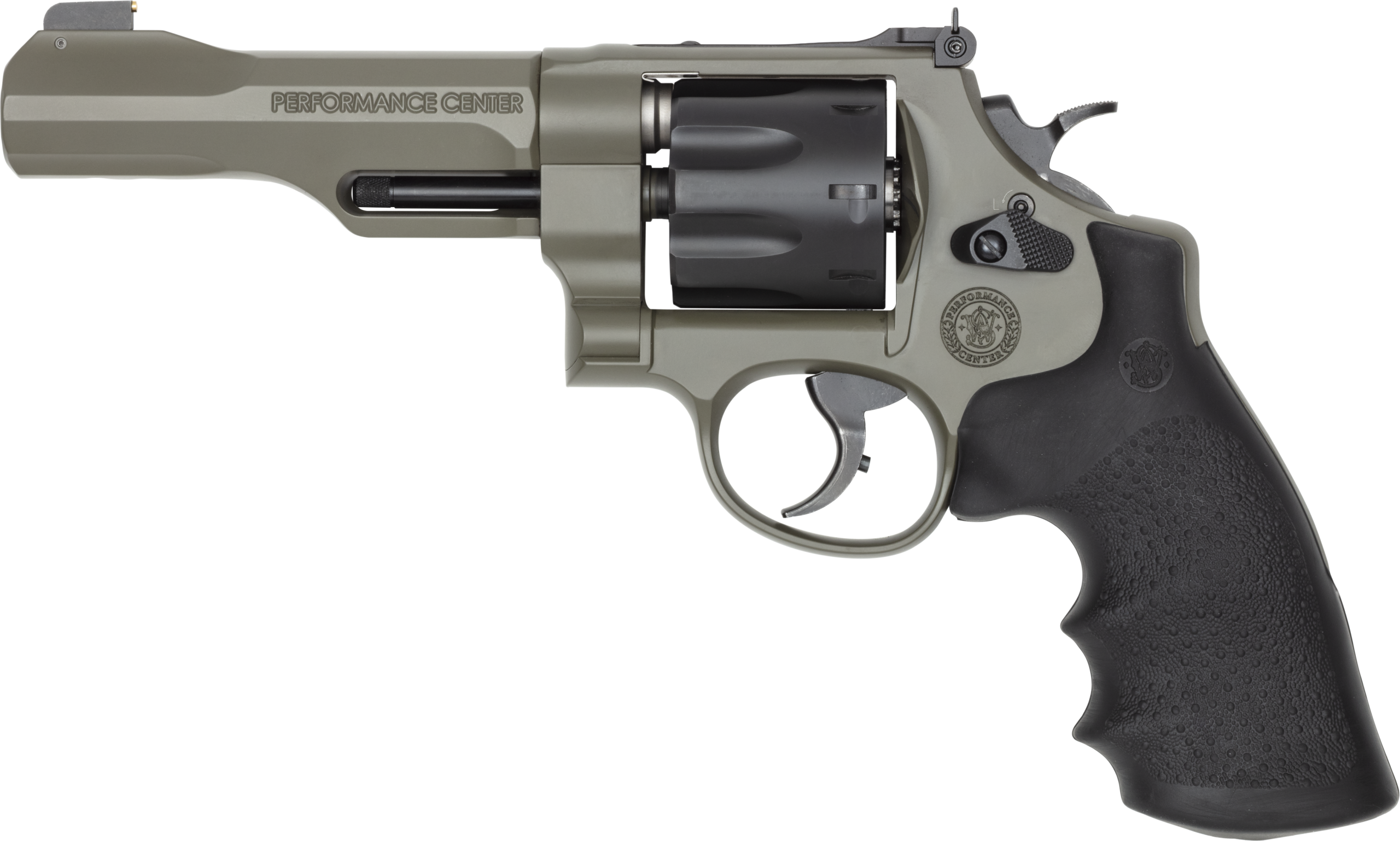 Smith & Wesson 327 TRR8 Elite Series Revolver 14449, 357 Magnum, 5", Rubber Grip, Moss Finish, Gold Bead Font Sight, 8 Rnd