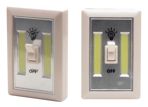 Cyclops Light Switch 200 Lumens LED Ivory Plastic 2 pk CYCCOB2PK