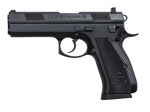 CZ USA 97 BD .45 ACP, 4.65" Barrel, Luminescent Sights, Steel Frame, Black, 10rd