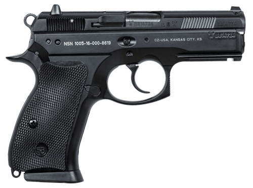CZ 75 P-01 9mm, 3.75" Barrel, Black, Rubber Grip, 14rd