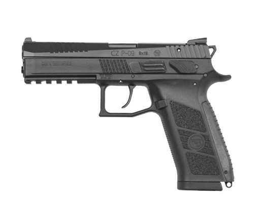 CZ P-09 AMBI SAFETY FULL SIZE HGA 9MM 4.5 IN BBL POLY BLK FS SA/DA 2/19RD MAGS 91620