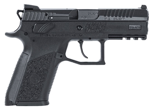 CZ-USA P-07 9mm Luger 10+1 3.75" Blued Steel Barrel, Black Nitride Serrated Steel Slide, Black Polymer Frame w/Picatinny Rail, Black Interchangeable Backstrap Grip, Ambidextrous 01086