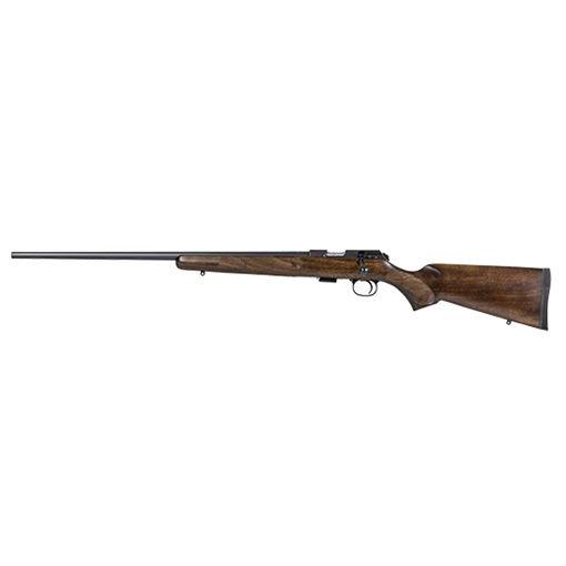 CZ-USA CZ 457 American Full Size 22 LR 5+1 24" Black Nitride Black Nitride Steel Receiver Turkish Walnut Fixed American Style Stock Left Hand 02390