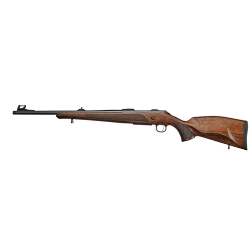 CZ-USA CZ 600 Lux Full Size 300 Win Mag 3+1 24" Black Threaded Barrel, Black Steel Receiver, Walnut Bavarian Style Stock, Right Hand 07304