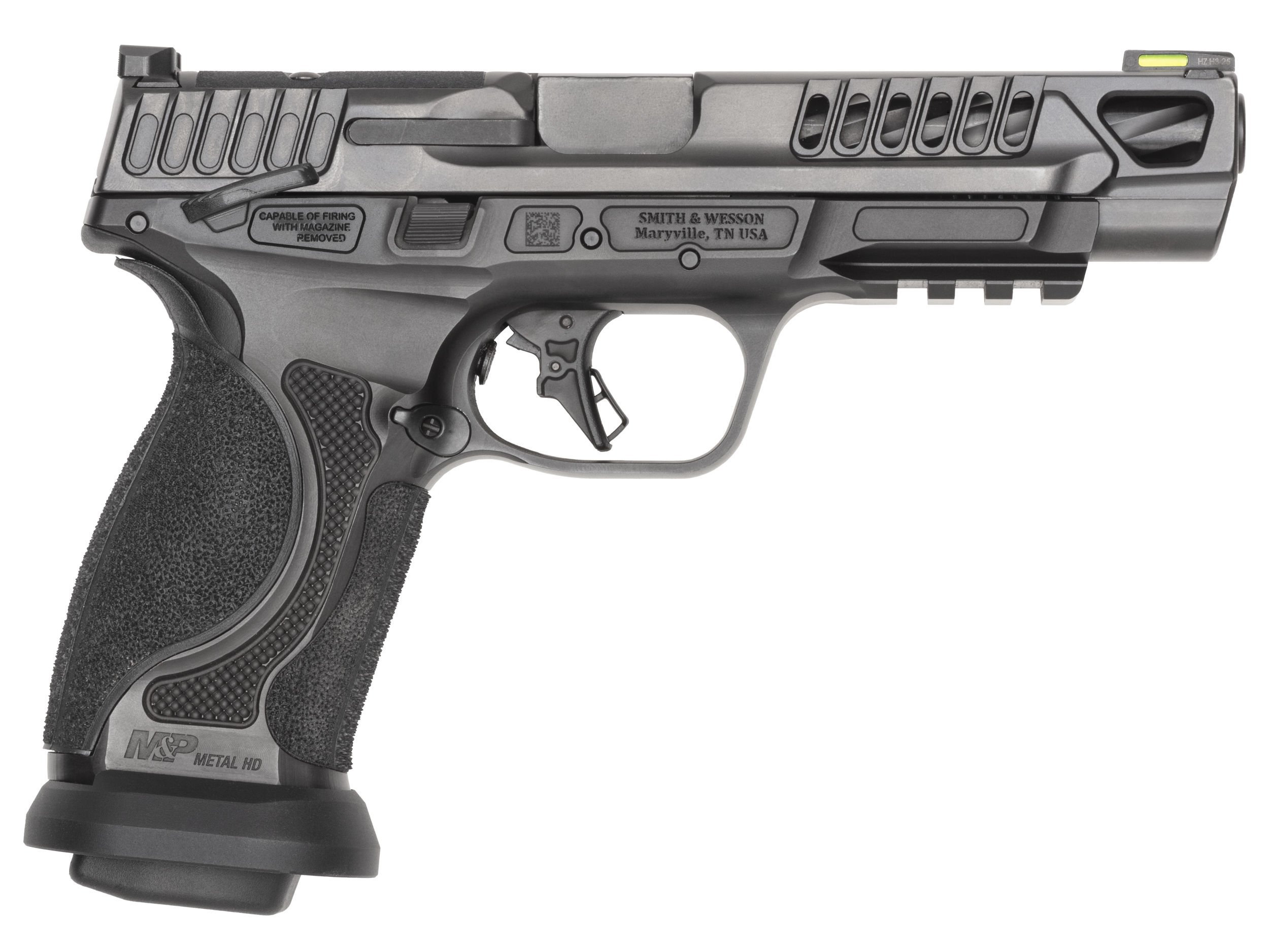 Smith and Wesson M&P9 M2.0 Competitor HD Pistol 14069, 9mm, 5", Black Armornite Stainless Steel, Optic Ready, Serrated Slide, w/Safety, 17 Rds