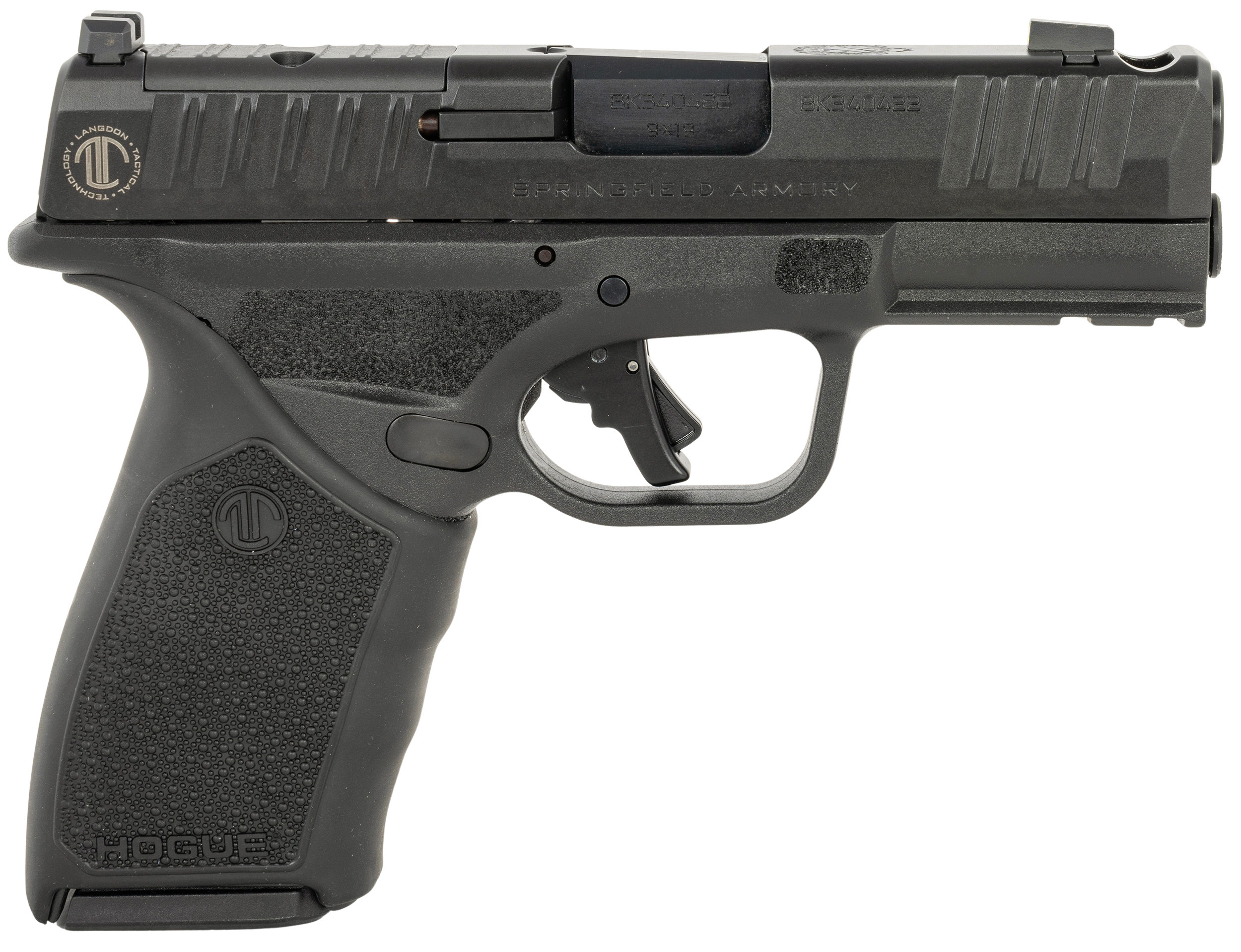 Springfield Hellcat Pro OSP Optic Ready Pistol HCPC-TJBOBGSM, 9mm, 3.70in, Black Hogue Grip Sleeve, Black Finish, 15 Rds