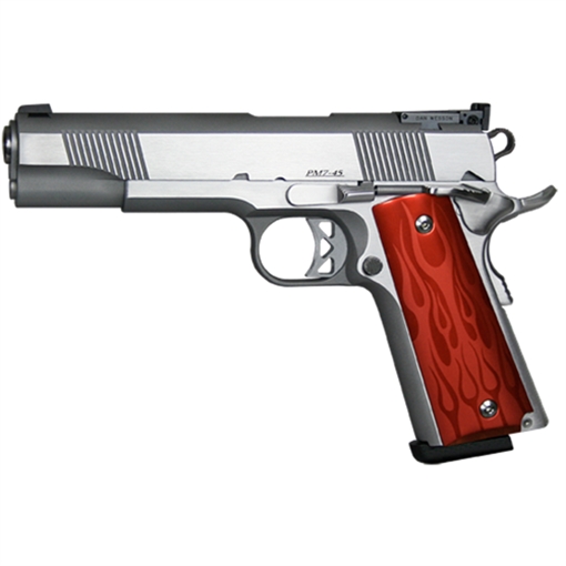 Dan Wesson Pointman Seven, Full Size, 45ACP, 5" Barrel, Steel Frame, Stainless Finish, Wood Grips, Adjustable Sights, 8Rd, 2 Magazines, California Compliant 01900