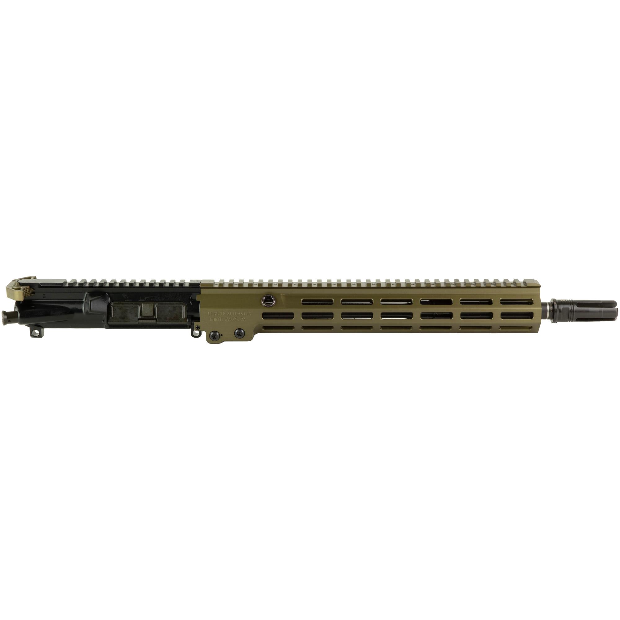 Geissele Automatics URG-I Complete Upper Receiver, 5.56 NATO 14.5" P&W W/ Surefire 4 Prong Flash Hider, Desert Dirt Color (08-159)