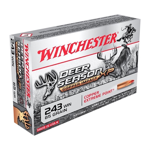 Winchester 243 WINCHESTER 85GR EXTREME POINT POLYMER TIP 20/BOX X243DSLF