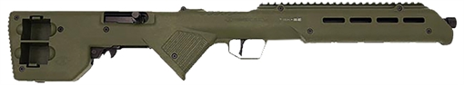 Desert Tech Trek-22 Green Compact 22 LR 18" Free Floating Steel Barrel, Picatinny Rail Receiver, M-LOK Handguards, Fixed Polymer Stock, Suppressor Ready TRKRF2218GRN