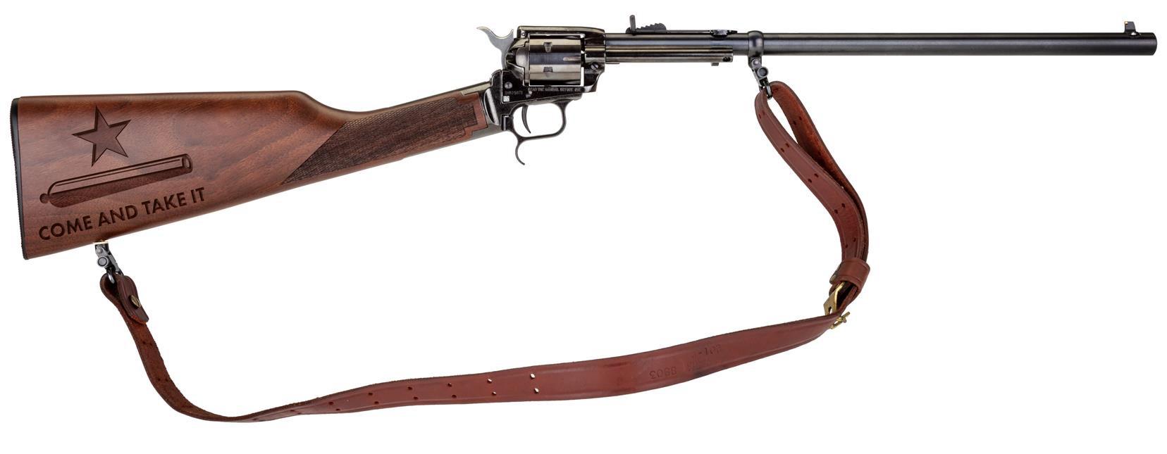 Heritage Rough Rider Rancher Carbine Revolver BR226B16HSWB10, 22LR, 16.125in, Walnut Stocks Grips, 6 Rds