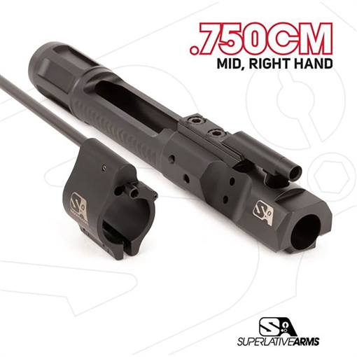 Superlative Arms Llc DI BUILDERS KIT WITH CLAMP ON .750'' GAS BLACK MIDLENGTH RH SABO-DI-RFD-MM750CM