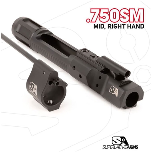 Superlative Arms Llc DI BUILDERS KIT WITH SOLID .750'' GAS BLACK MIDLENGTH RH SABO-DI-RFD-MM750SM