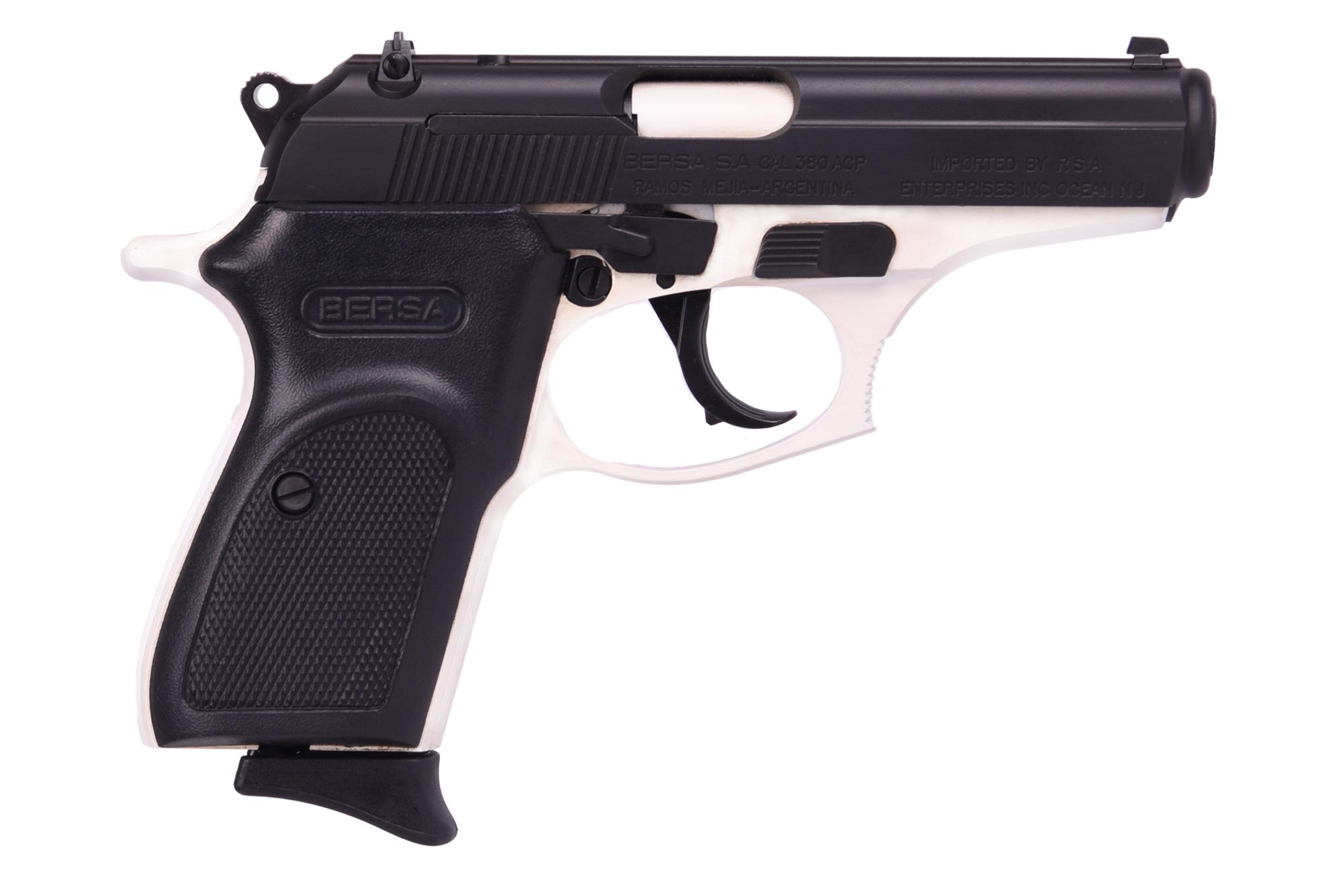 Bersa Thunder 380 Pistol T380WHT8, 380 ACP, 3.5in, Synthetic Grips, 8 Rds