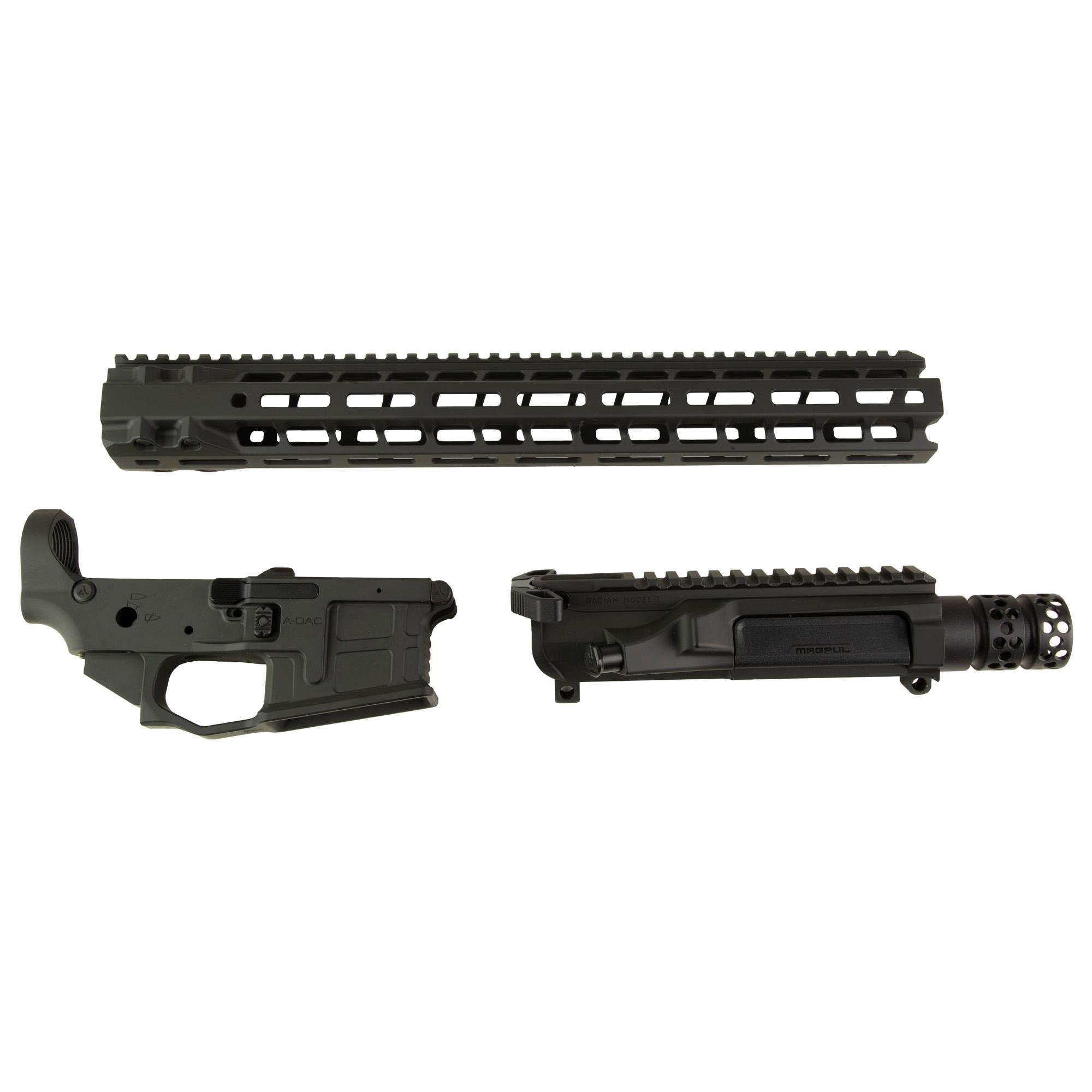 Radian Weapons Mod 1 Receiver Set + 15.5" Handguard W/ Raptor-SD Charging Handle, Black (R0403)