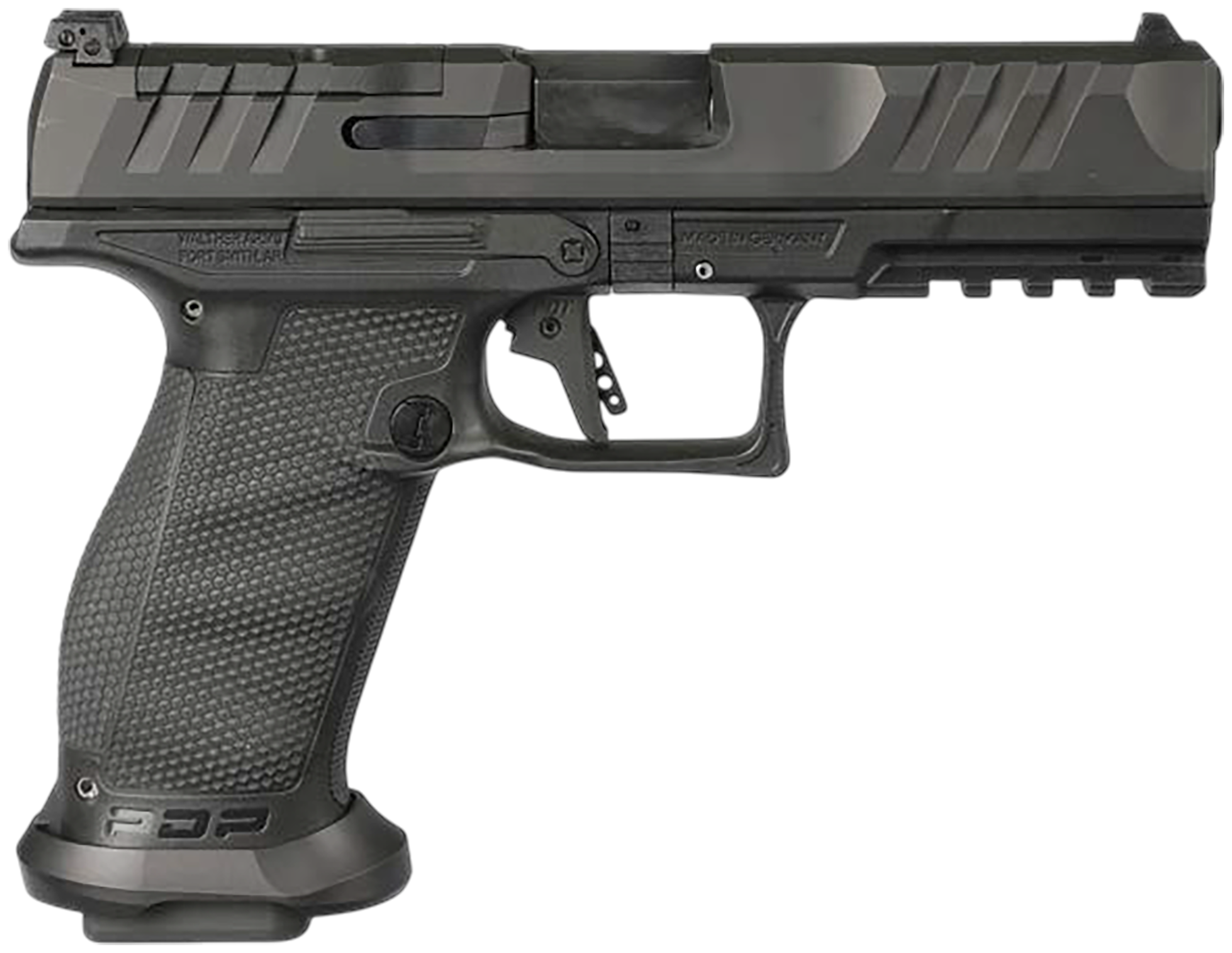 Walther PDP PRO E Optic Ready Pistol 2880113, 9mm, 4.5in, Performance Duty Textured Grip, 10 Rds