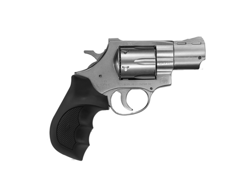 European American Armory Windicator, Small Frame, 357 Magnum, 2" Barrel, Steel Frame, Nickel Finish, Rubber Grips, Fixed Sights, 6 Rounds 770127 741566600678