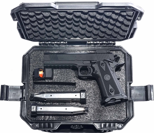 Girsan Witness2311 9mm Luger 20+1 5" Black Steel Barrel, Black Serrated Steel Slide, Black Polymer Frame w/Beavertail & Picatinny Rail, Black Checkered Polymer Grip, Ambidextrous 395029