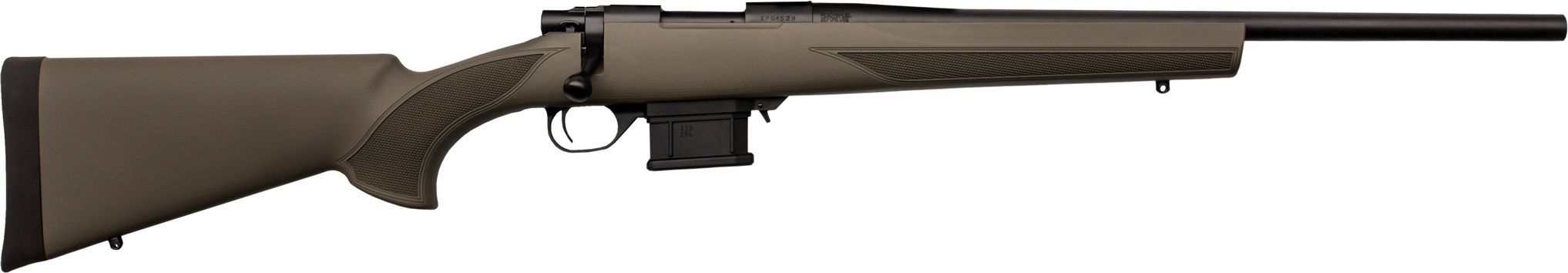 Howa M1500 Mini Action Rifle HMA60203+, 223 Rem, 22", Synthetic Green HTI Stock, 10 Rds