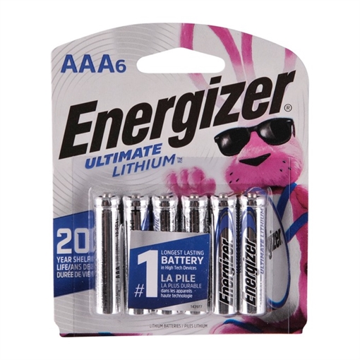 Energizer ENERGIZER ULTIMATE LITHIUM AAA BATTERIES 6 PACK E301301300