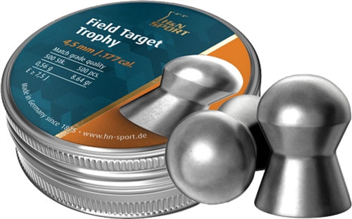 H&N Field Target Trophy .177 cal. 4.50 mm head-size- per 500 92104500005