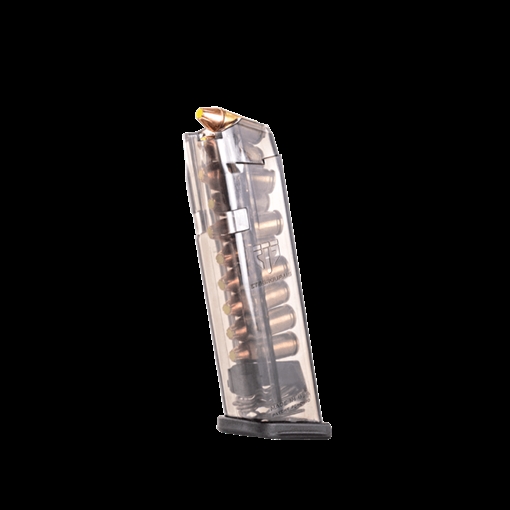 Elite Tactical Systems Group Elite Tactical Systems Group, Magazine, 9MM, 10 Rounds, Fits Glock 17/19/26, All Generations, Polymer, Clear GLK-17-10 GLK1710