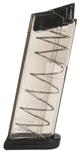 ETS Group Pistol Mags 7rd 380 ACP Compatible w/ Glock 42 Clear Polymer GLK42