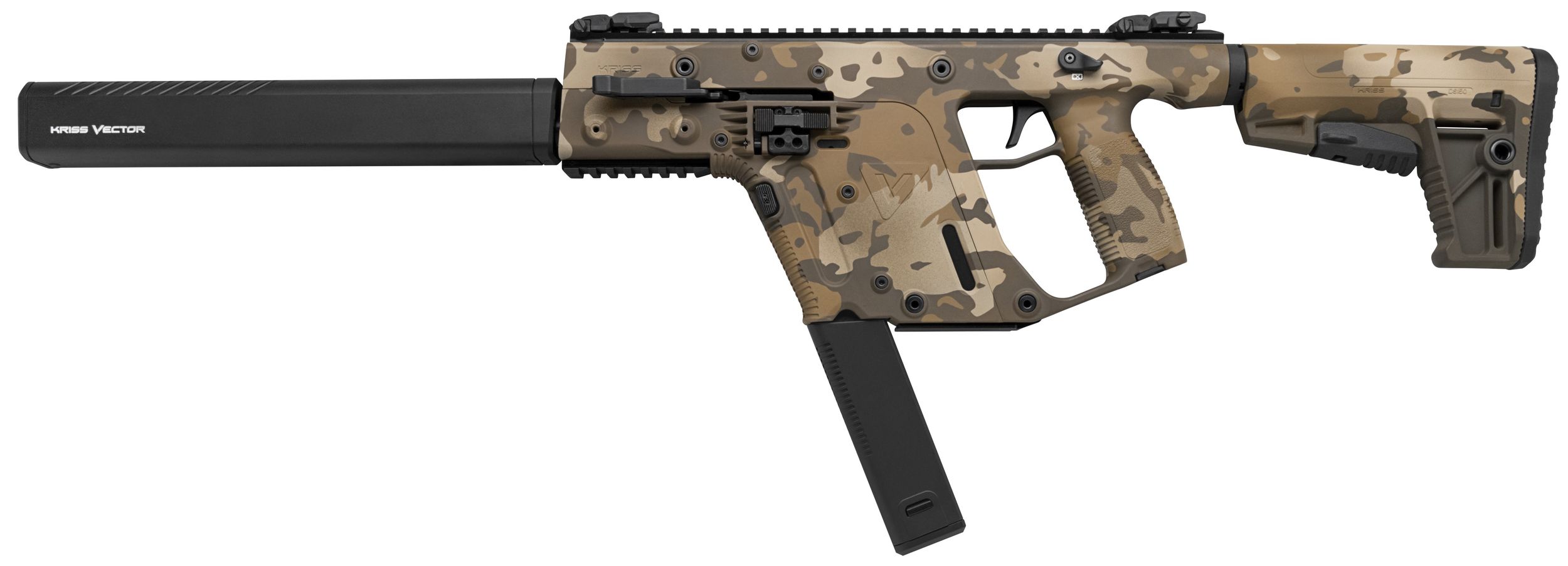 Kriss USA Vector CRB Rifle KV90-CMCFDE20, 9mm, 16", Collapsible Stock, Multi-Cam Finish, 40 Rds