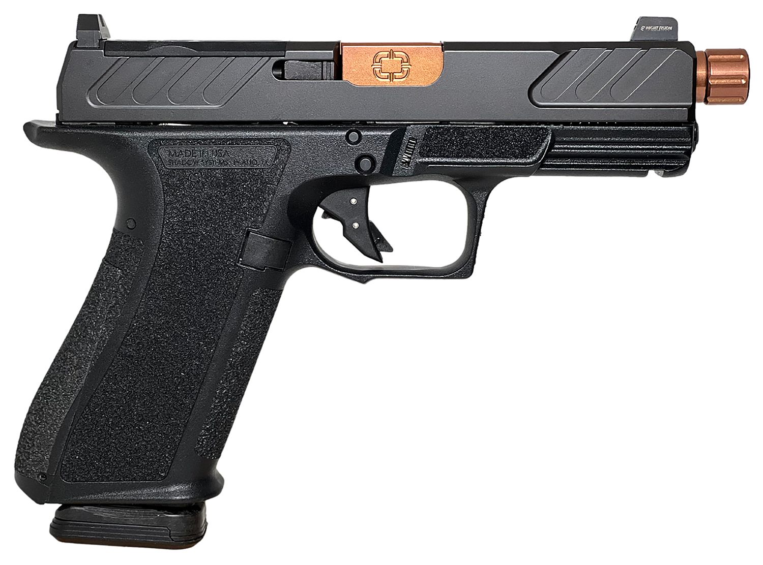 Shadow Systems XR920 Elite Optic Ready Pistol SS-3009-B, 9mm Luger, 4.50in, Interchangeable Backstrap, Black Finish, 10 Rds
