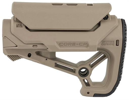 F.A.B. Defense GCCP, AR-15 Buttstock, Small and Compact Design, Cheek Rest Included, Fits Mil-Spec And Commercial Tubes, Flat Dark Earth FX-GLCORESCPT FXGLCORESCPT