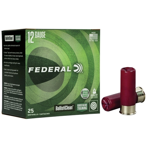 Federal BallistiClean Shotshells 12ga 2-3/4" 9 plts #00 1600 fps 25/ct BC132 00