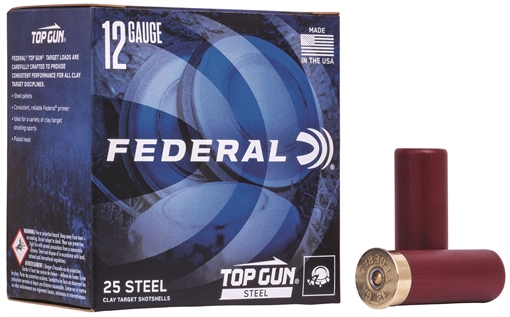 Federal Top Gun Steel Shotshells 12 ga 2-3/4" 1-1/8oz 1145 fps #7 25/ct TG147 7 TG1477