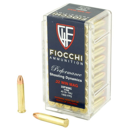 Fiocchi Hunting 22 WMR, 40gr, Full Metal Jacket, 50rd Box