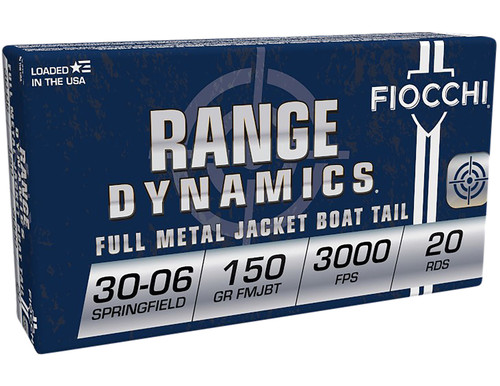 Fiocchi .30-06 Springfield, 150gr, Full Metal Jacket, 20rd Box