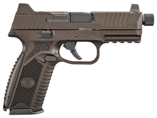 FN 509 Tactical Handgun 9mm Luger 17rd (1) and 24rd (4) Magazines 4.5" Barrel Midnight Bronze NMS 66-101831 66101831
