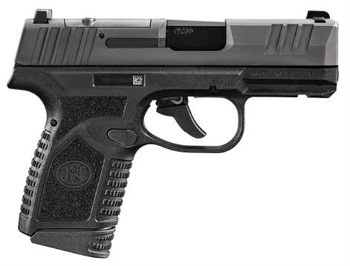 FN America Reflex MRD, Semi-automatic Pistol, Polymer Frame, Internal Hammer Fired, Single Action Only, Micro Compact, 9MM, 3.3" Cold Hammer Forged Barrel, PVD Finish, Black, Optics Ready, Non-Manual Safety, Tritium Front Sight, 2 Dot Rear Sight, 2 Magazin