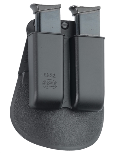 Fobus . 22.380 & .32 Caliber Double Magazine Paddle Pouch Single Stack 6922P