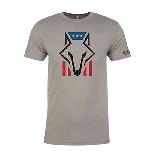 Foxpro Foxhead Flag Gray Cotton/Polyester Short Sleeve 3XL FHFG3XL