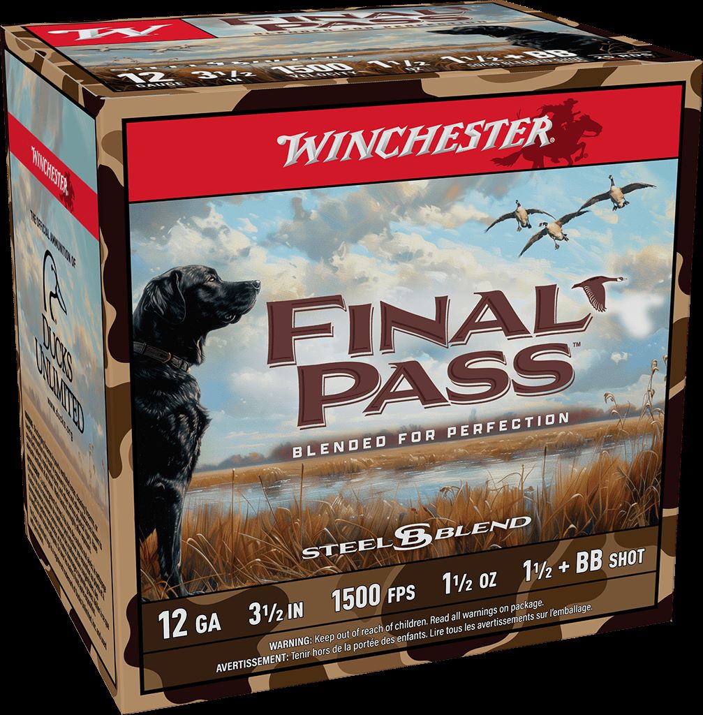 Winchester Final Pass 12ga 3.5″ 1-1/2oz 1500fps Steel Blend 250rd Case