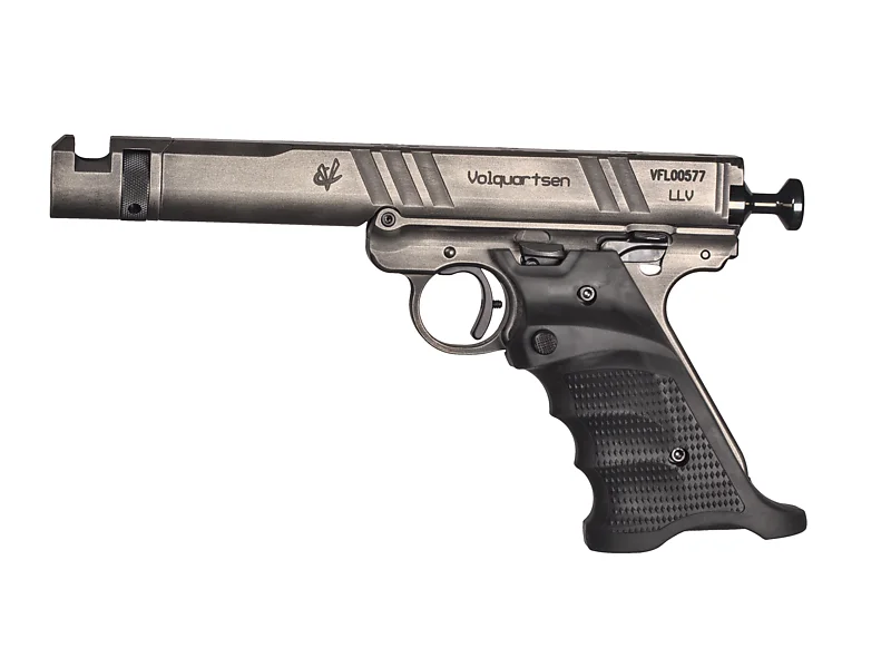 Volquartsen Battleworn Mamba-TFX Pistol VF4H-BWX, 22 Long Rifle, 4.5", Hogue Grip, Black Finish, 10 Rds