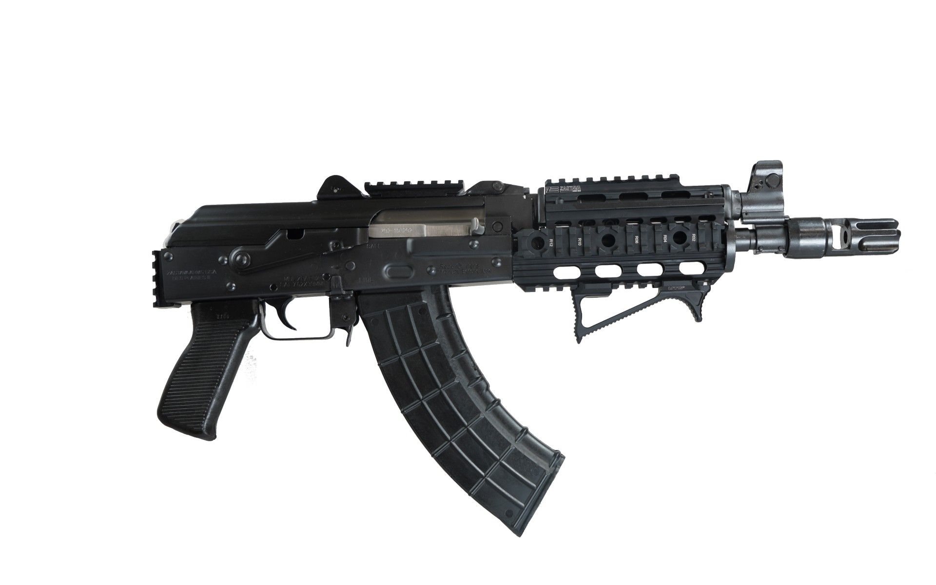 Zastava ZPAP M92 Pistol ZP92762PATM, 7.62x39mm, 10in, Quad Rail Handguard, 30 Rds