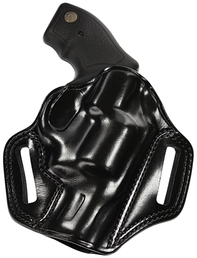 Galco Combat Master OWB Black Leather Belt Slide Fits Browning Hi-Power/Springfield SA-35/Girsan MC P35/Match Right Hand CM270B