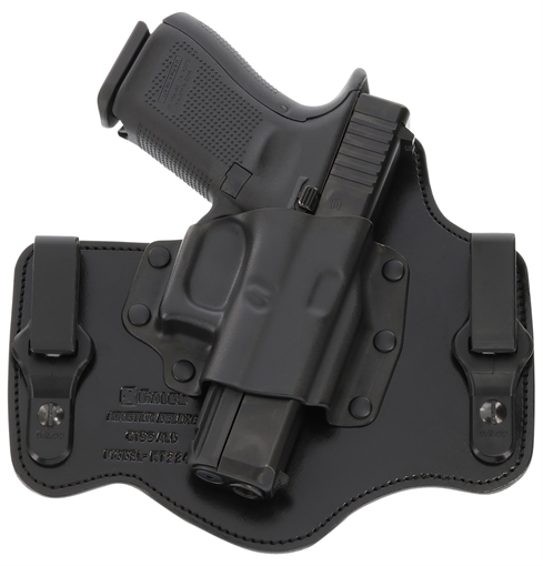 Galco KingTuk Deluxe IWB Black Kydex/Leather Compatible w/Ruger Security-9/Glock 17 Gen1-5/22 Gen2-5 UniClip Mount Right Hand KT224B