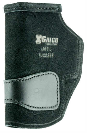 Galco Tuck-N-Go 2.0 IWB Black Leather Compatible w/ Glock 19X/19 Gen1-5/23 Gen2-5 UniClip/Stealth Clip Mount Ambidextrous TUC226B