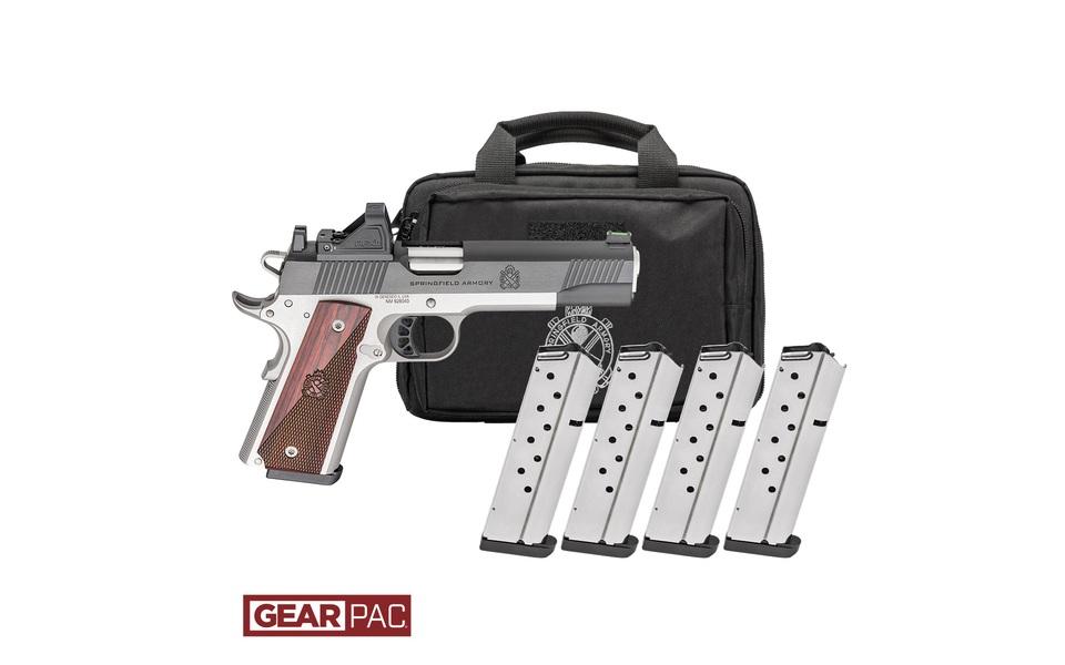 Springfield Ronin 1911 EMP Pistol PX9119LAOS-PAC, 9mm, 5in, Wood Grips, 9 Rds