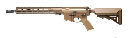Geissele Automatics Super Duty 5.56x45mm NATO 14.50" No Mag, Desert Dirt, B5 Enhanced Sopmod Stock, OEM Grip, Sparkout Flash Hider 08187S