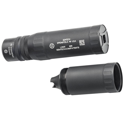 Gemtech Lunar 9QD 3 Lug Suppressor 9mm Luger USED 13482U